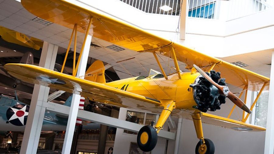 A vintage 1943 Stearman biplane like this one crashed in the Gifford Pinchot National Forest, killi...