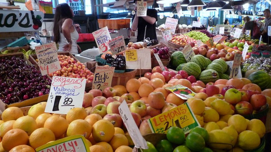 Photo: Pike Place Market in Seattle....