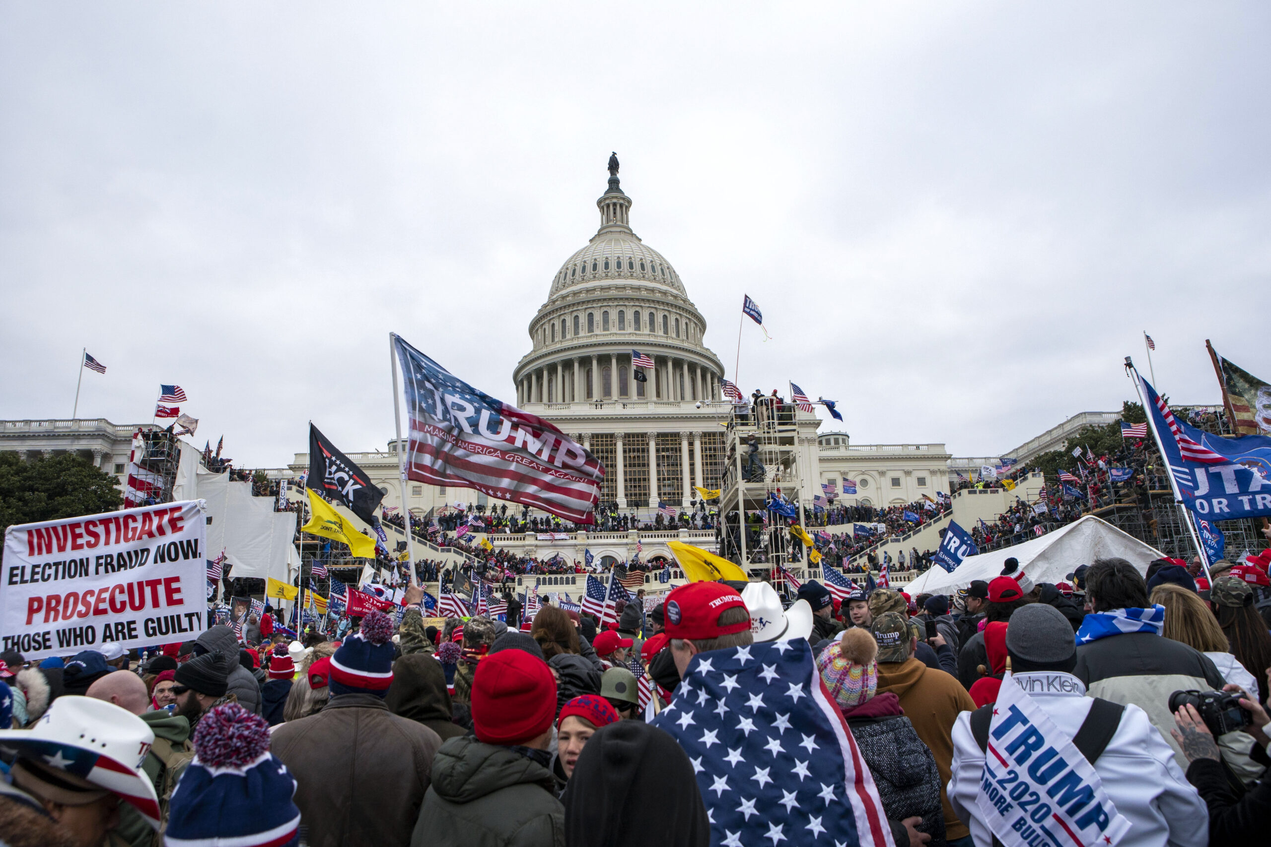 FILE - People attack the U.S. Capitol in Washington, on Jan. 6, 2021. (AP Photo/Jose Luis Magana, F...