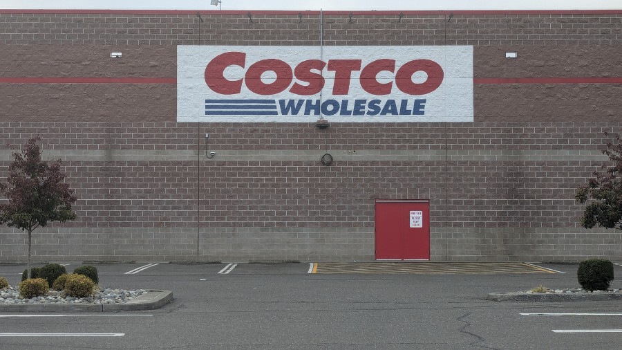 Image: A Costco sign can be seen outside of the Shoreline store location on Oct. 10, 2024....