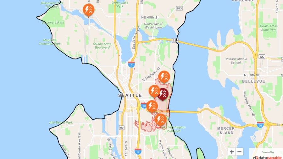 Power outage affects approximately 10,000 Seattle City Light customers