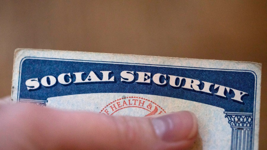 Image: A Social Security card is displayed on Oct. 12, 2021 in Tigard, Oregon....