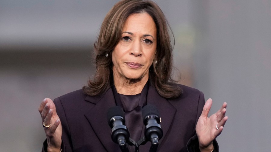 Image: Vice President Kamala Harris delivers a concession speech for the 2024 presidential election...