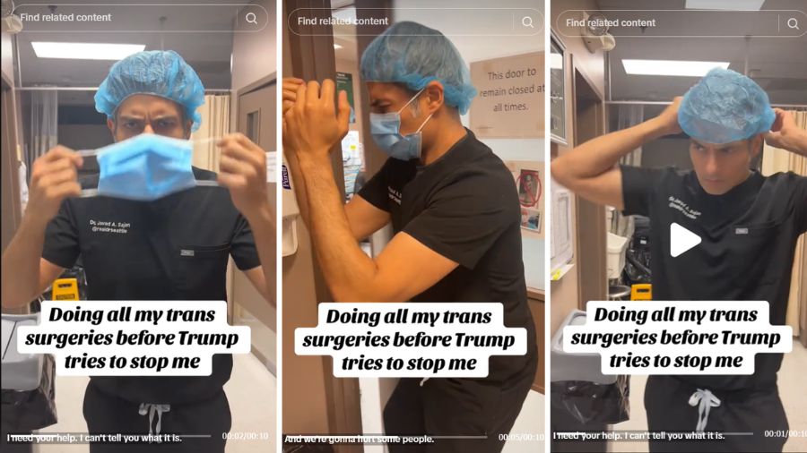 Photo: A Seattle doctor is facing backlash after LibsofTikTok brought attention to his video....