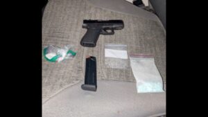 Photo: Investigators found a semi-automatic Glock firearm.