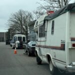 Image: An RV belonging to a homeless person can be seen on a street in Seattle in January 2025. 