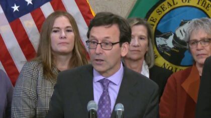 Gov. Bob Ferguson criticizes Donald Trump, but open to working together