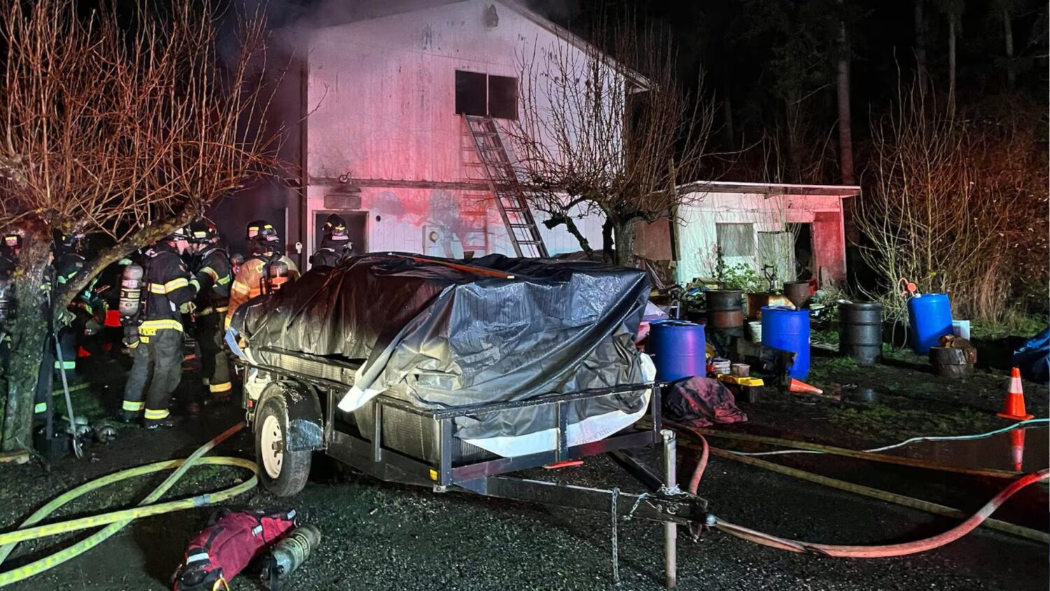 Around 7:50 p.m. on Saturday, crews from Central Pierce Fire & Rescue answered a call of a fire in ...