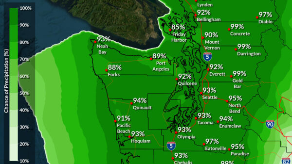 Significant atmospheric river forecast for Seattle