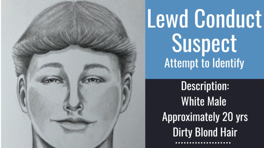 Pierce County Sheriff's Office looking for lewd conduct suspect....