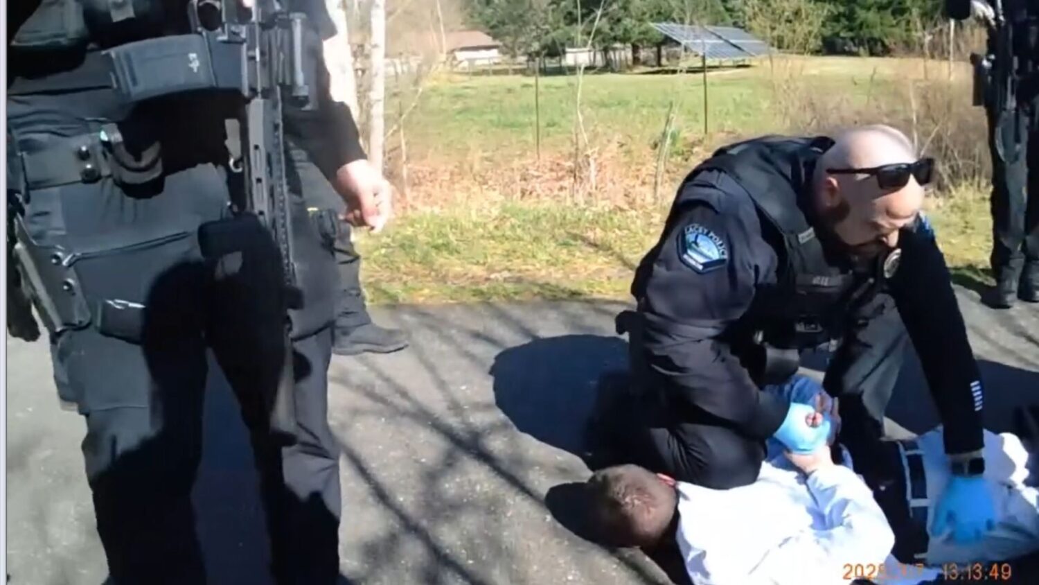Thurston County deputies and Lacey Police arrest a man they say was waving a BB gun at drivers....