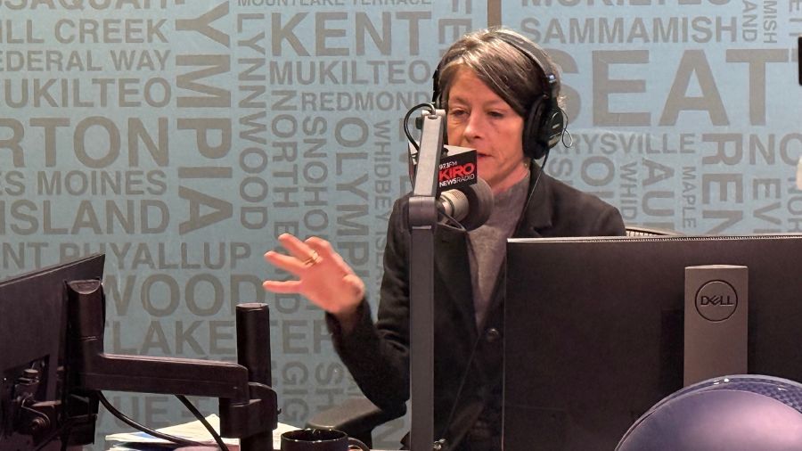 Seattle City Council President Sara Nelson talks with KIRO Newsradio's Charlie Harger. (Photo: Fran...