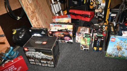 $10,000 worth of stolen Legos recovered via search warrant alongside stolen guns and drugs