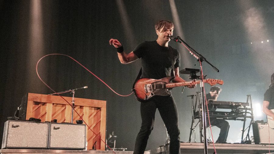 Ben Gibbard of Death Cab for Cutie performs at the All In Music & Arts Festival at the Indiana Stat...