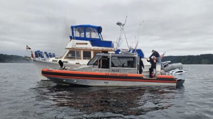Man saved from flaming boat near Vashon Island