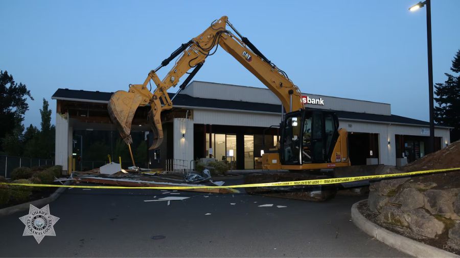 Clackamas stolen excavator...
