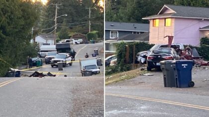 Car explosion erupts in Federal Way Friday morning