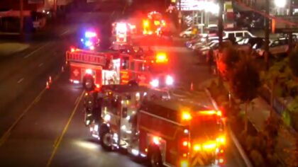 One dead after crash involving fire engine in North Seattle