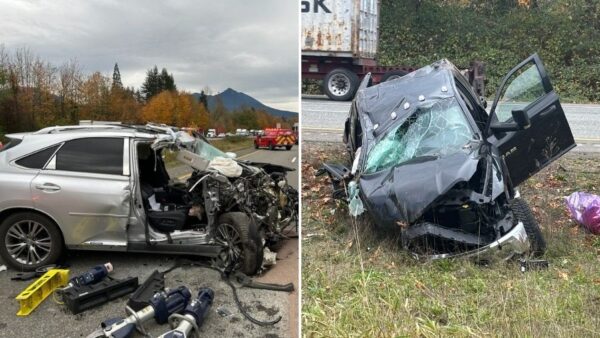 Major car crash causes lane closures on eastbound I-90 near North Bend