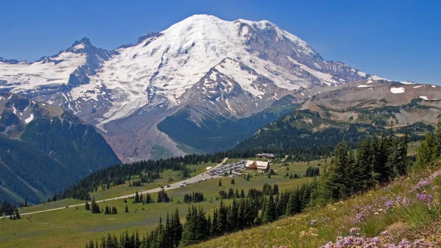Mount Rainier...