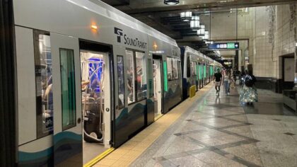 Sound Transit's 1-line service has evening disruptions planned through Seattle