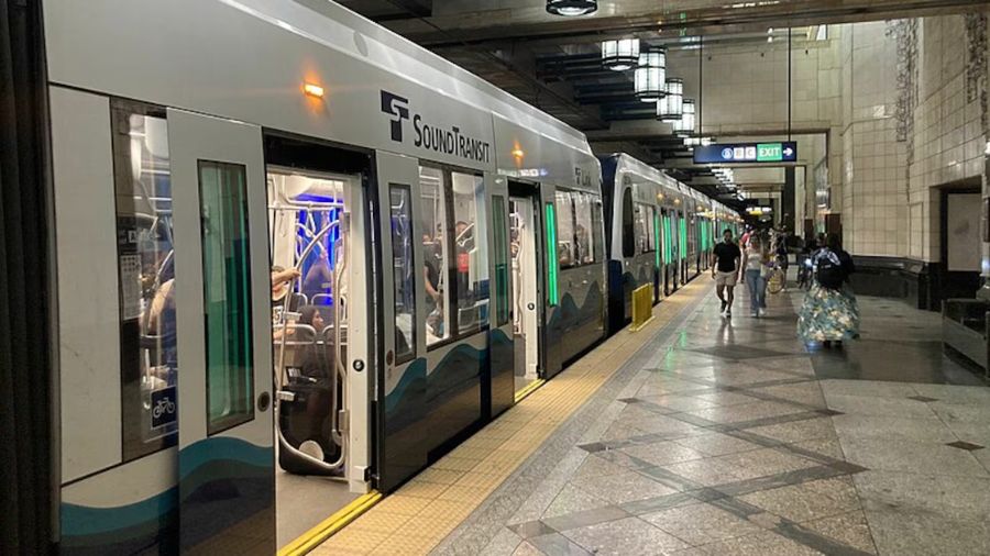 Sound Transit at westlake station...