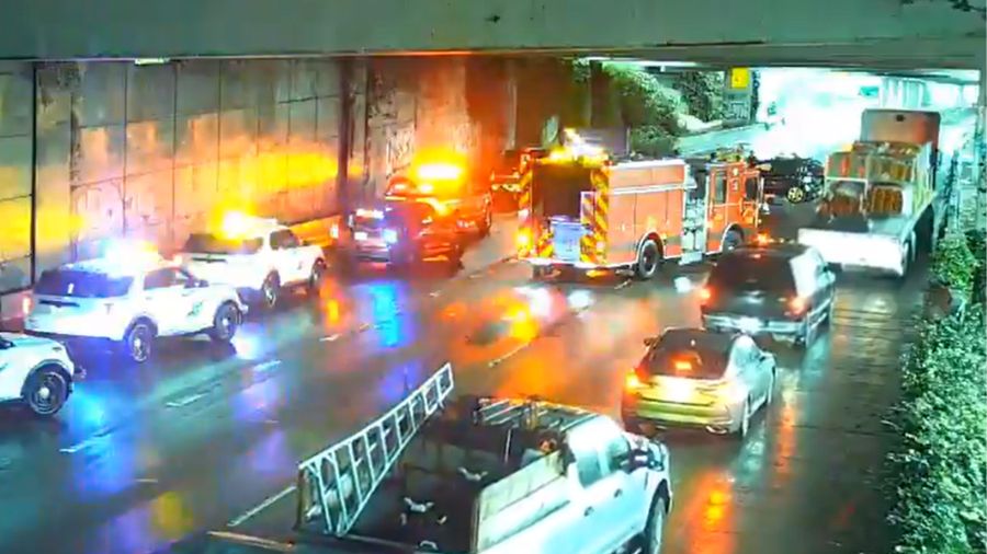 all lanes closed WB I-90 I-5...