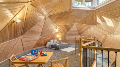 Nuclear engineer's dome-shaped home listed for sale in Port Orchard