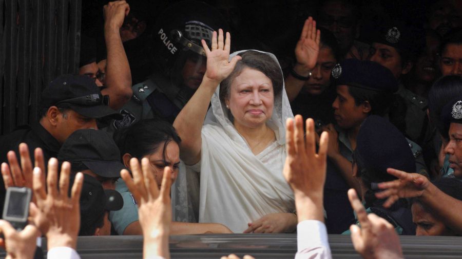 Former Bangladesh Prime Minister Khaleda Zia...