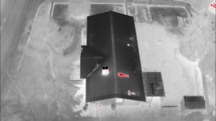Auburn Police drone finds domestic violence suspect hiding on roof