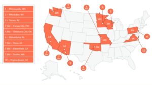 cities with highest speeding-related incident rates