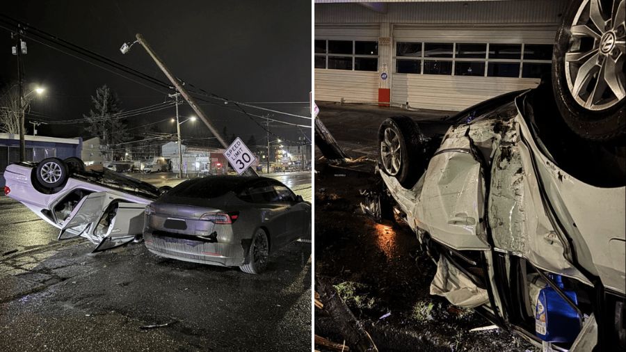 Northgate crash power pole...