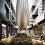 A rendering of the Boeing 747 in WB1200 in South Lake Union. (Image: Hayes Davidson via Henriquez Architects)