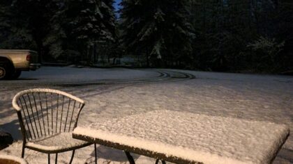 Snow spotted across Puget Sound Tuesday morning, several schools delay start