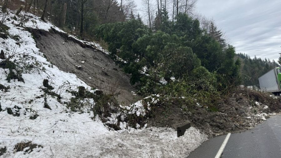 avalanche landslide Tiger mountain...