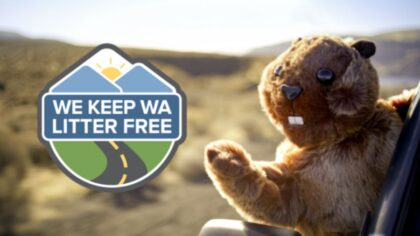 Washington launches anti-litter campaign featuring marmot puppet as your conscience