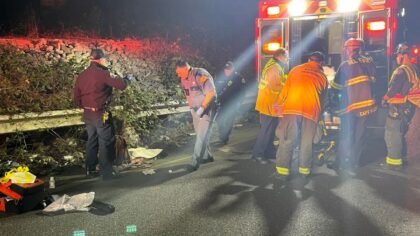 Graffiti tagger falls from overpass onto I-90 ramp in Bellevue
