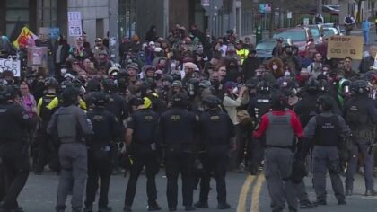 Portland police declare 'unlawful assembly' in clashes following 'No Kings' protest Saturday