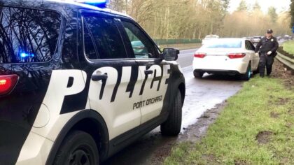21-year-old driver dies after losing control, hitting Port Orchard police SUV