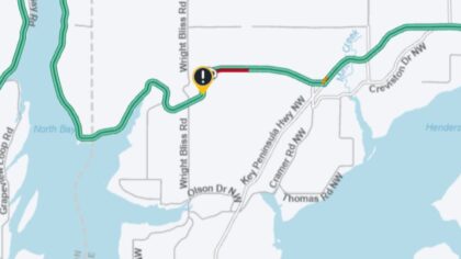 State Route 302 to be closed between 8-10 hours near Vaughn after car hits power pole
