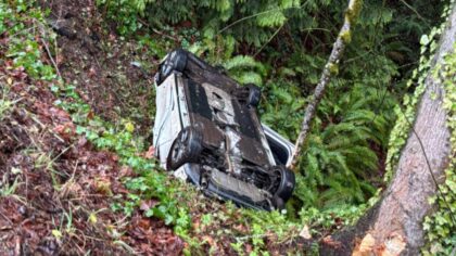 Poulsbo man faces DUI after car lands upside down in ravine, blew nearly 2x legal limit