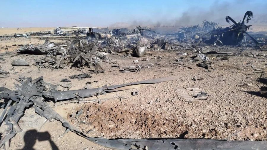 In this image provided by Sepahnews, the Iranian Revolutionary Guard’s official website, wreckage...