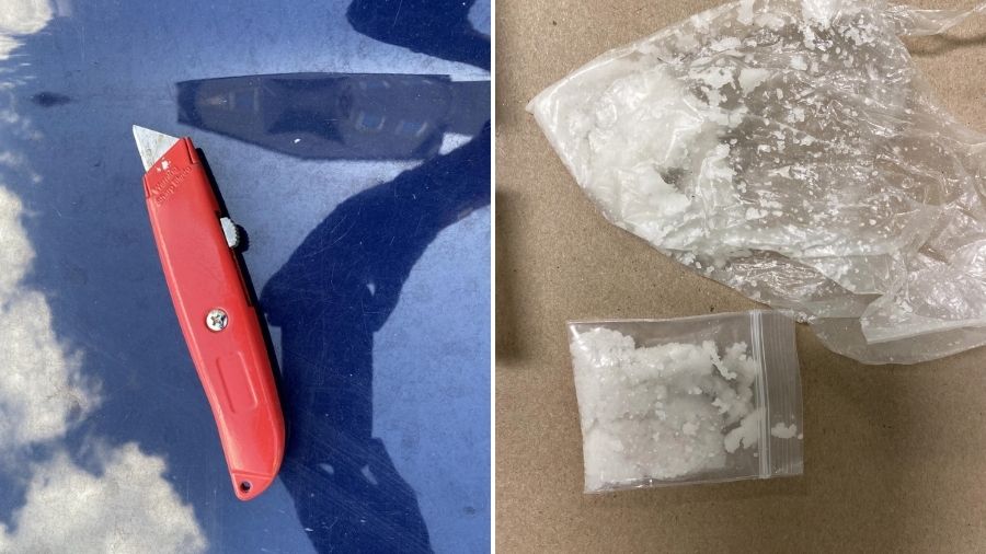 Chinatown boxcutter arrest meth...