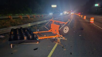 Suspected DUI driver 2x legal limit crashes into WSDOT work zone on I-5 in Fife
