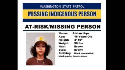 Missing Indigenous Person Alert: 16-year-old boy last seen in Thurston County Tuesday night