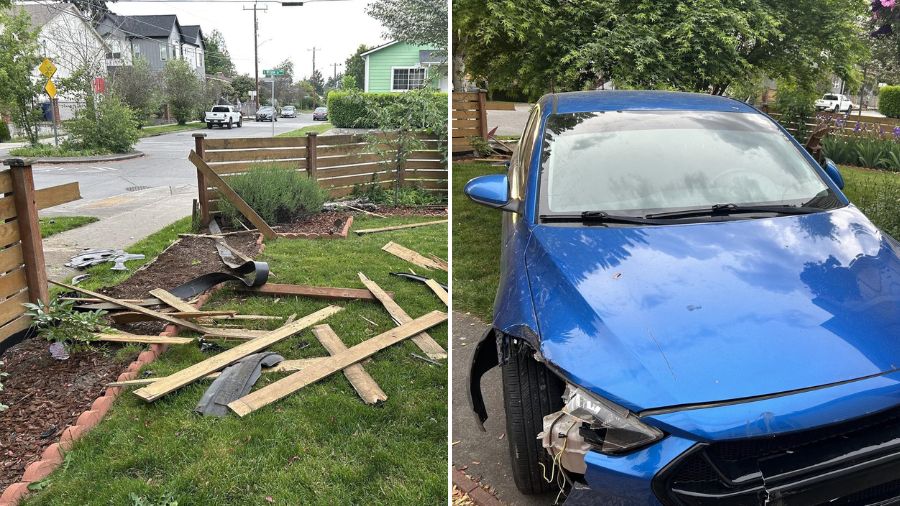 South Seattle bluetooth stolen car crash...