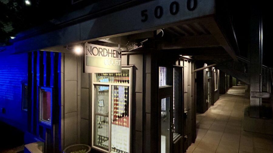 A photo of the exterior of the Nordheim Court Apartments. (Photo courtesy of the Seattle Police Dep...