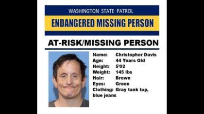 WSP issues endangered missing person alert for 44-year-old Shoreline man