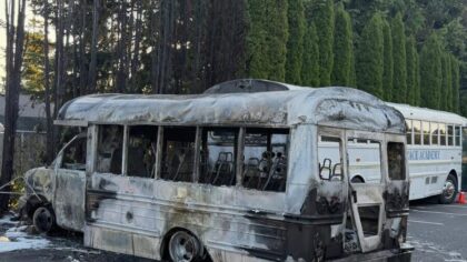 Gas thieves spark fire at Grace Academy in Marysville, destroy school bus