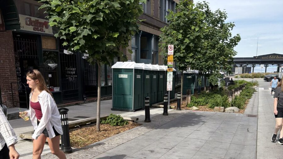porta-potties blocking...